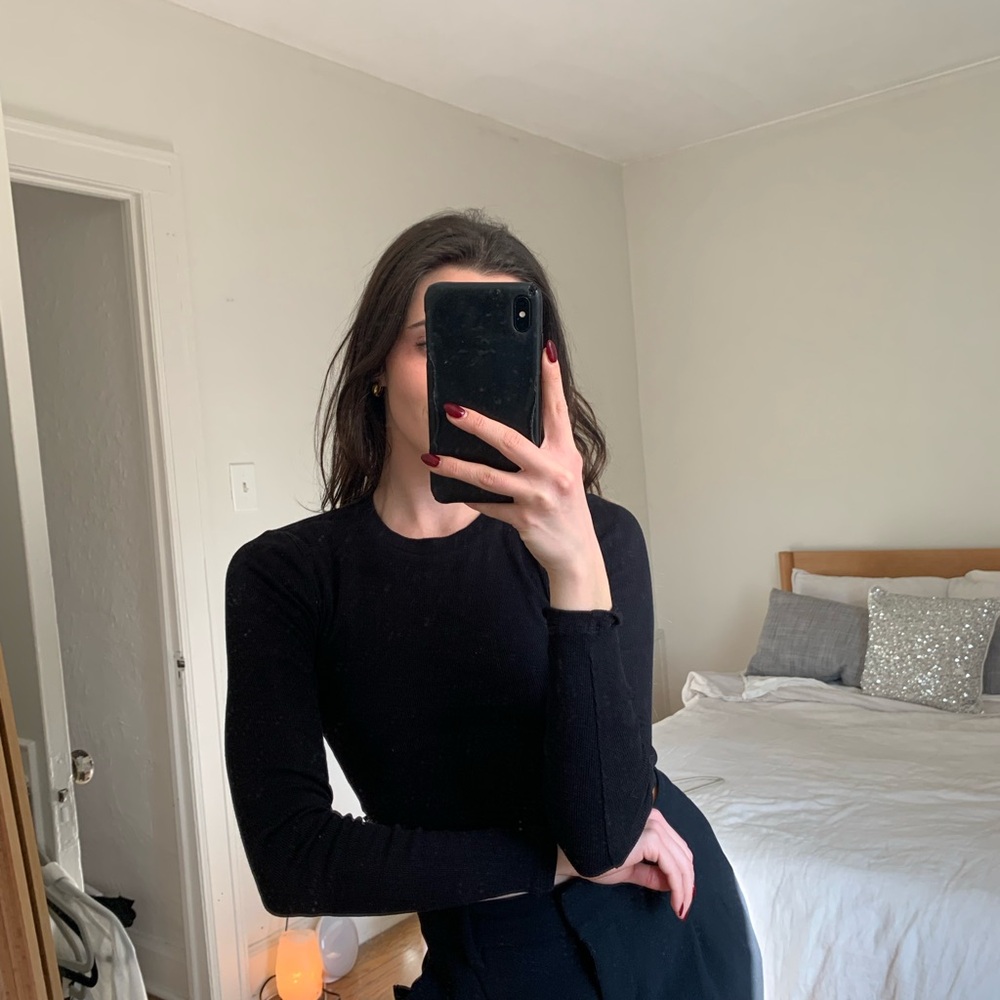 TNA cropped long sleeve tshirt